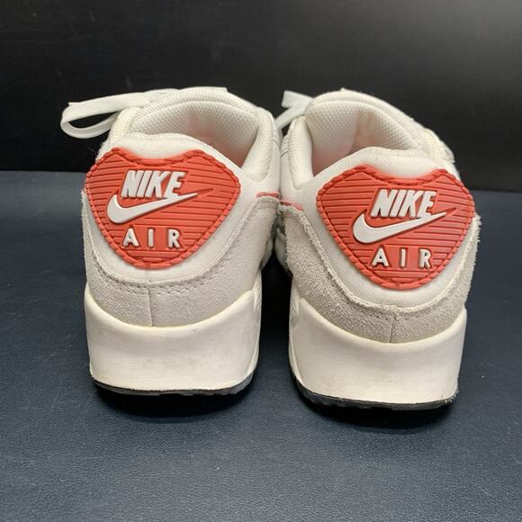 Nike Air Max 90 Women’s Trainers Summit White / Mantra Orange Sz 7.5 DM8265-100 - Picture 4 of 9